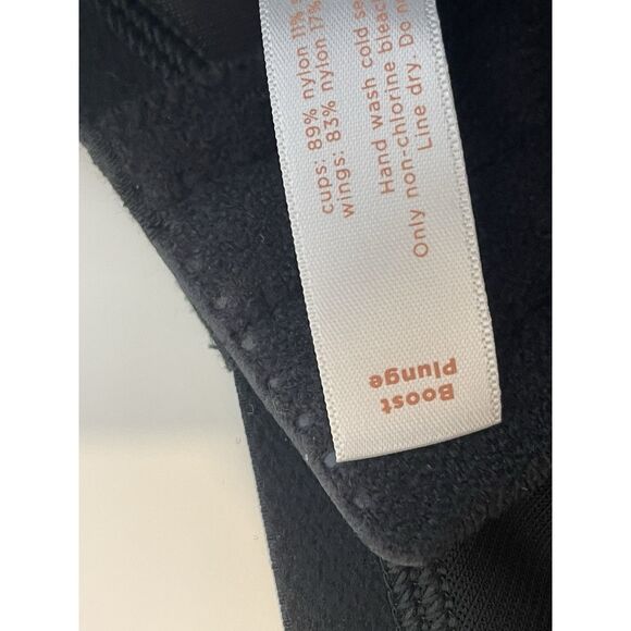 Cacique Lane Bryant Bra Boost Plunge Underwire Size 42 DDD Black NWT - Picture 4 of 10